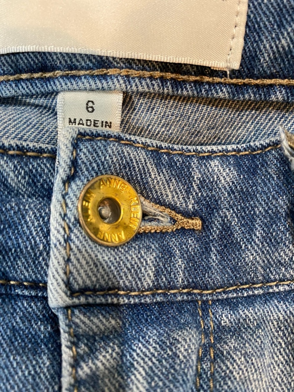 Anne Klein Light Blue Wide Leg Jeans - Picture 5 of 5